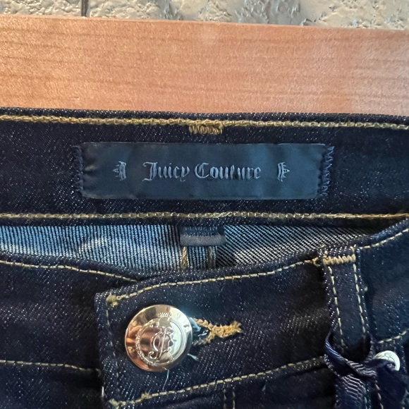 Juicy Couture High Rise Flare Jeans Dark Wash | Size 30 | NWT - Picture 3 of 6